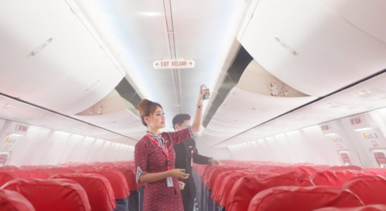 Safety first disinfectant spray and aircraft interior cleaning Lion Air 2