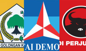 golkar-demokrat-pdip golkar demokrat pdip